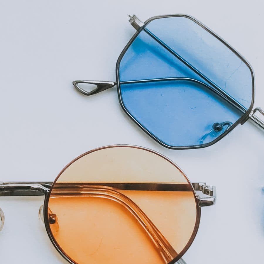Lunettes Soleil Mixte Ronde Or
